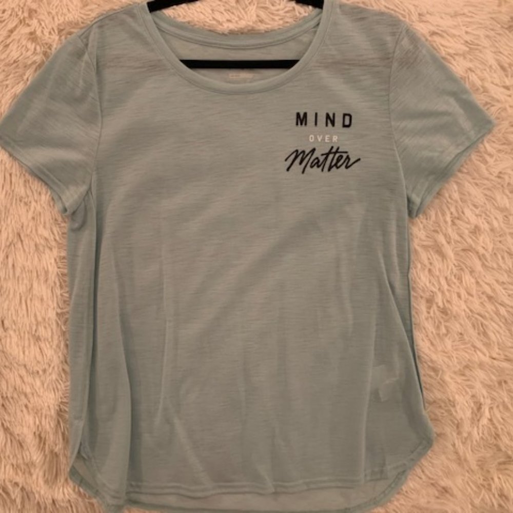Old Navy Active Go Dry TShirt "Mind Over Matter"